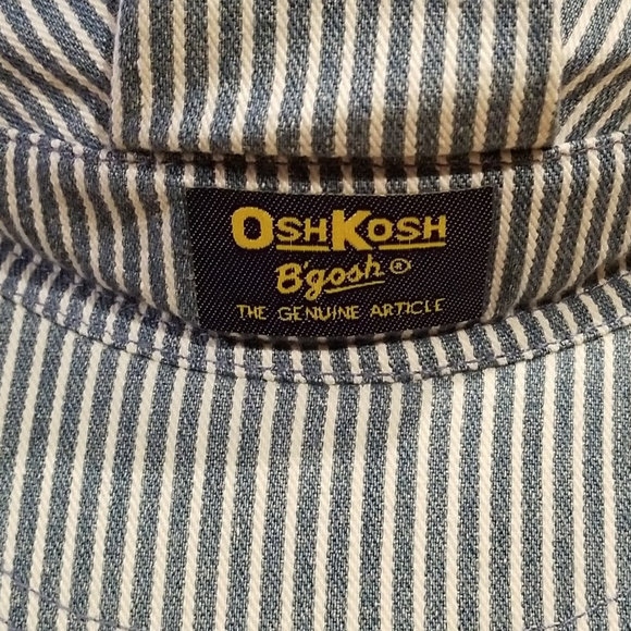 Vintage Osh Kosh B'Gosh Train Conductor Hat Snapback Youth Kids 2-7 Adjustable - Picture 2 of 9